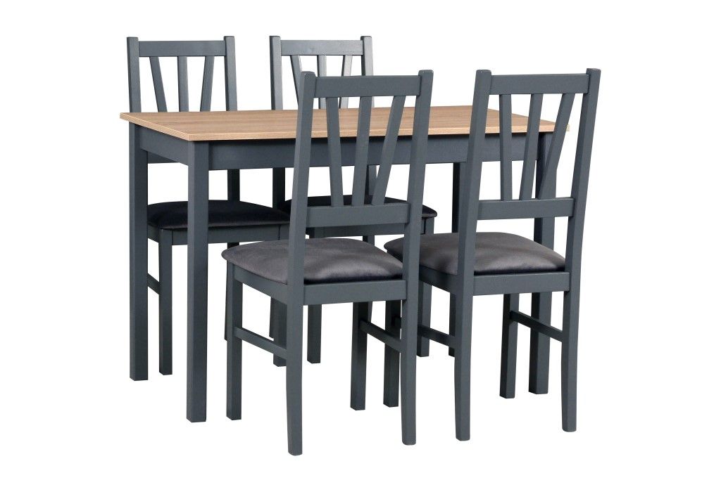 Jídelní set 1+4 stůl MAX 2 + židle BOS 5 Drewmix