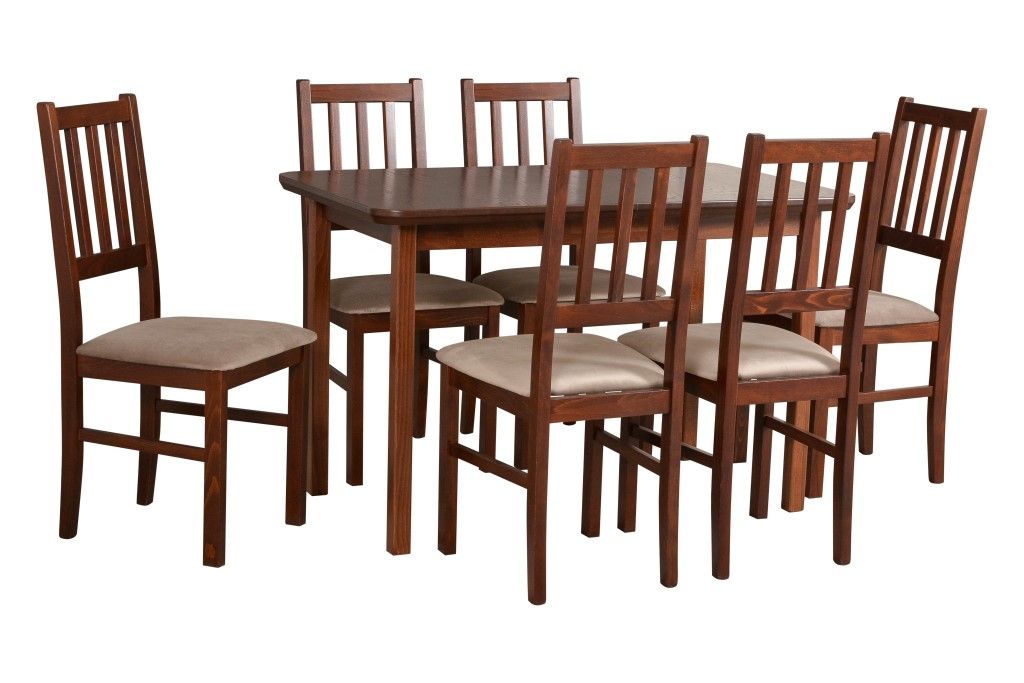 Jídelní set 1+6 stůl MAX 4 + židle BOS 4 Drewmix