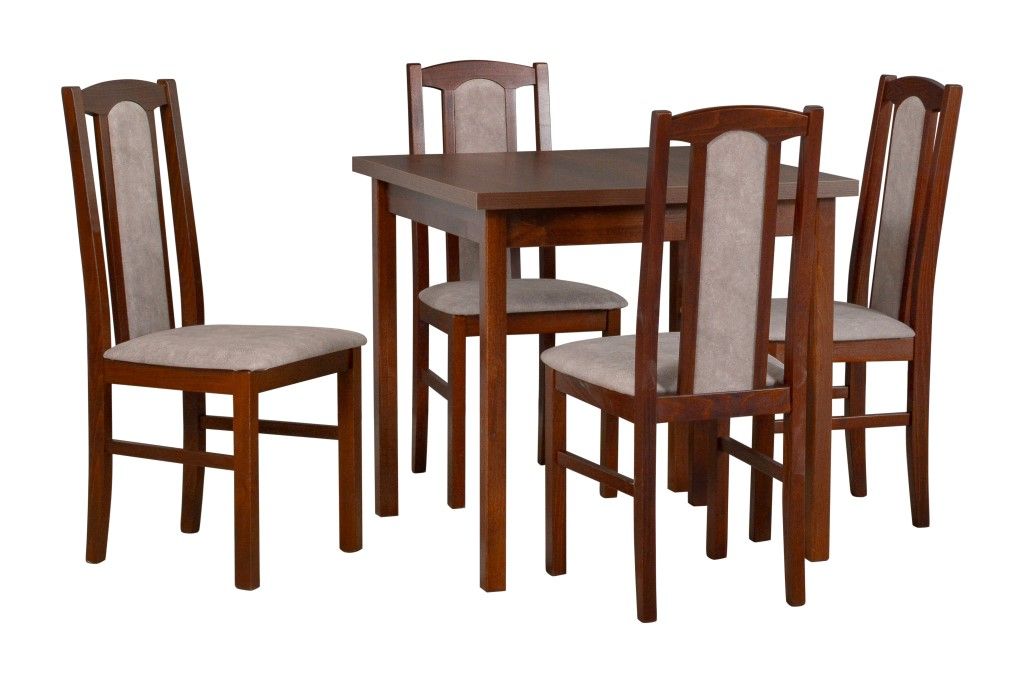 Jídelní set 1+4 stůl MAX 9 + židle BOS 7 Drewmix