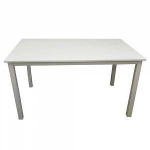 Jídelní stůl, bílá, 135x80 cm, ASTRO
