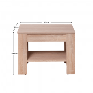 Konferenční stolek typ 18, dub sonoma, GRAND